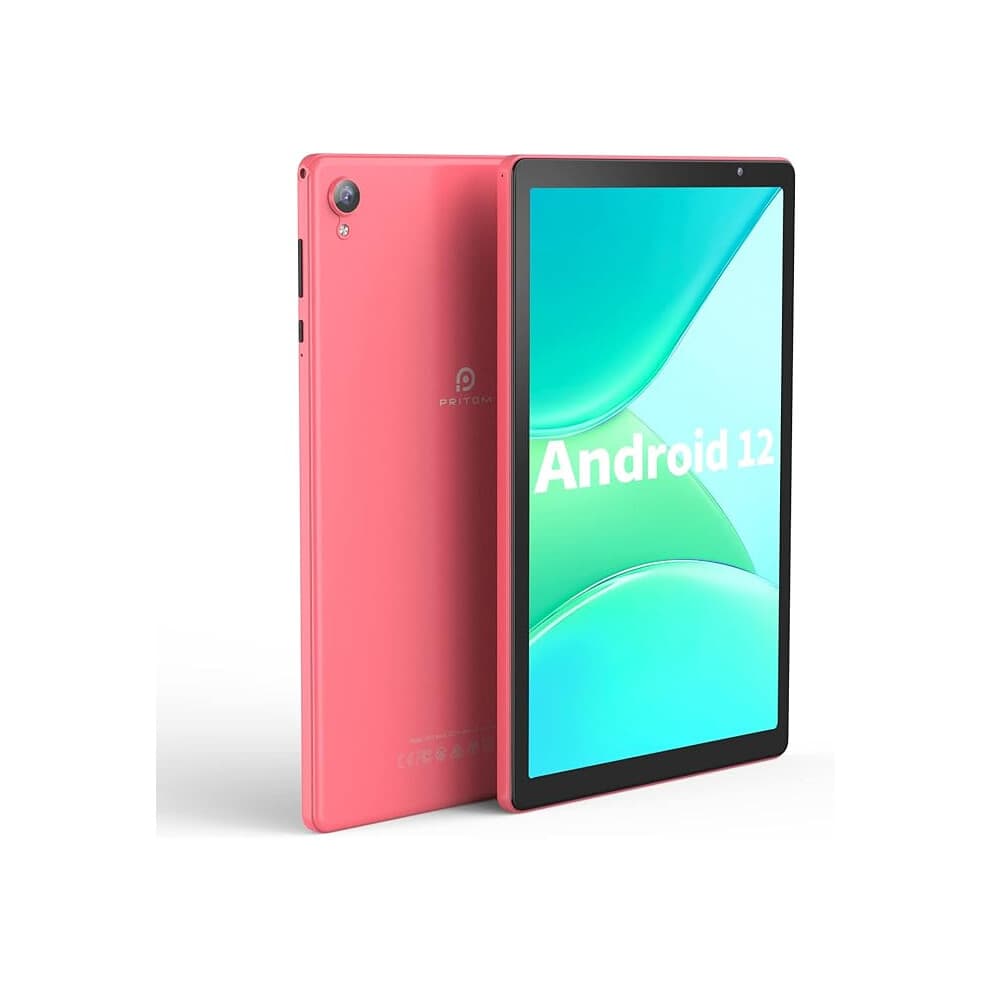 PRITOM 10 inch Android 12 Tablet,2GB RAM, 32GB ROM, 6000Mah, Expand to 512GB, Quad Core Processor, HD IPS Screen, Camera, Wi-Fi, Bluetooth, Tablet PC
