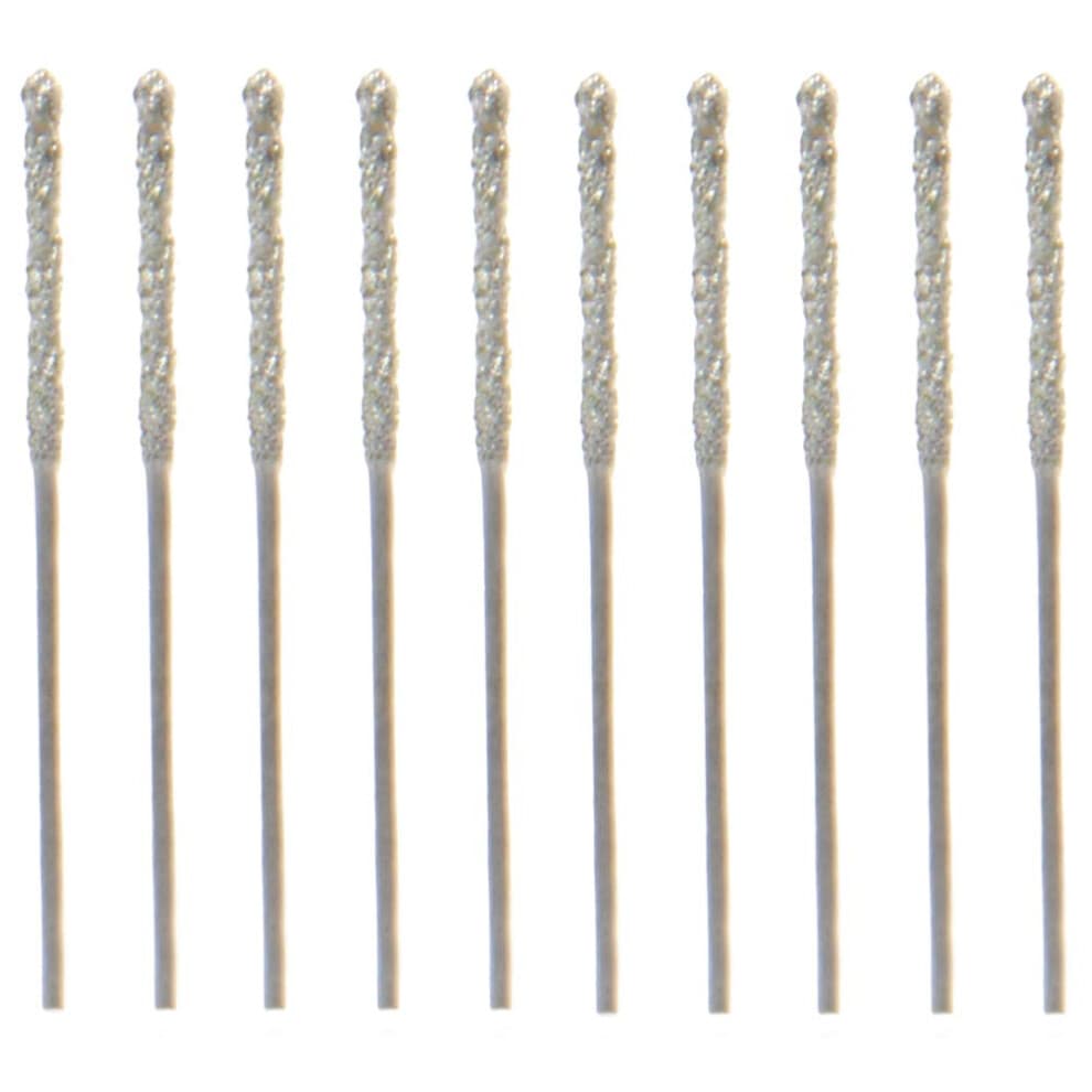 20Pcs 0.8mm Diamond Coated Tipped Tip Twist Drill Bit for Glass Jewelry Stone Tile