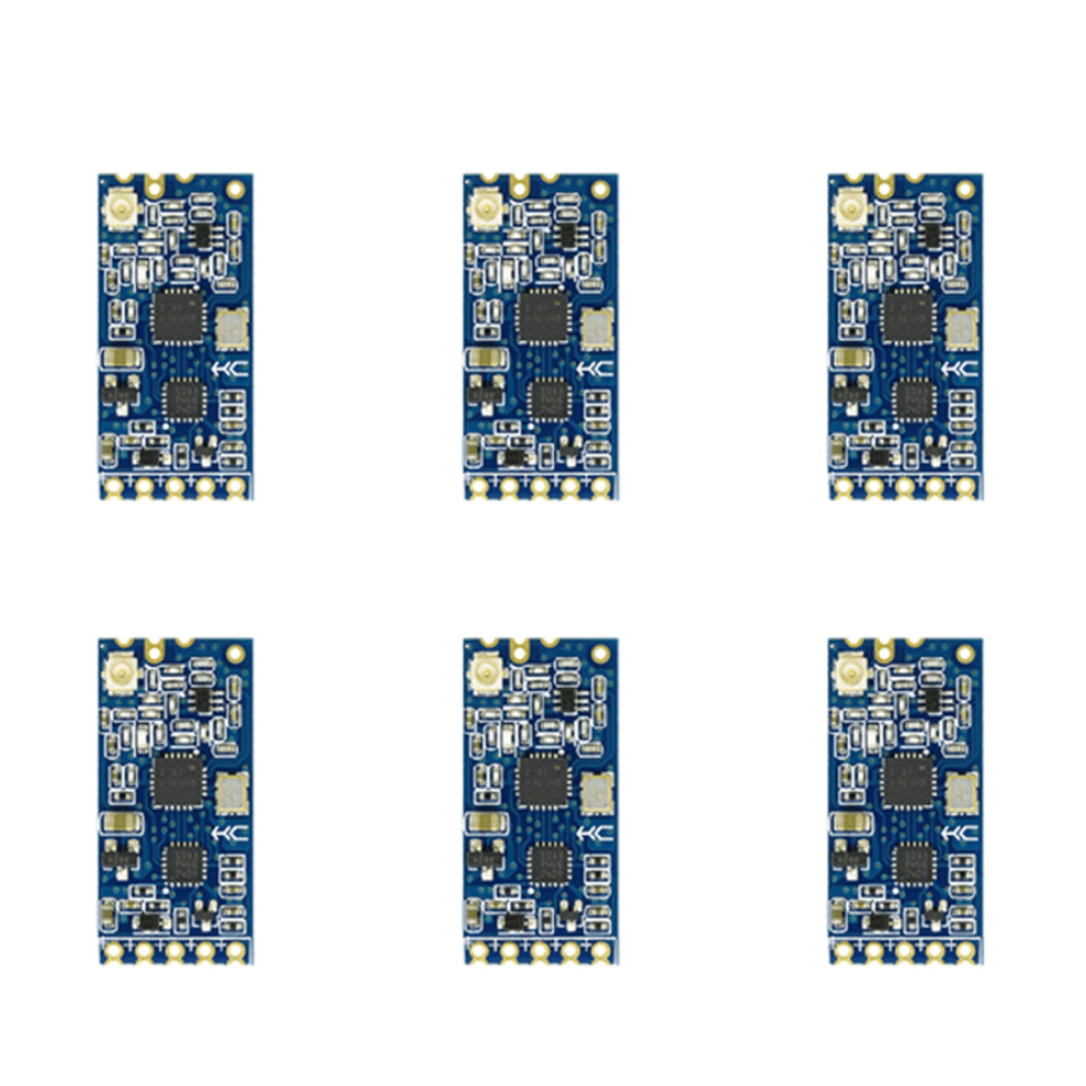 6X-12 433-473MHz SI4463 Wireless Serial Port Module (6-Pack) - Replaces Bluetooth HC-12, Up to 1km Range, 3.2-5.5V