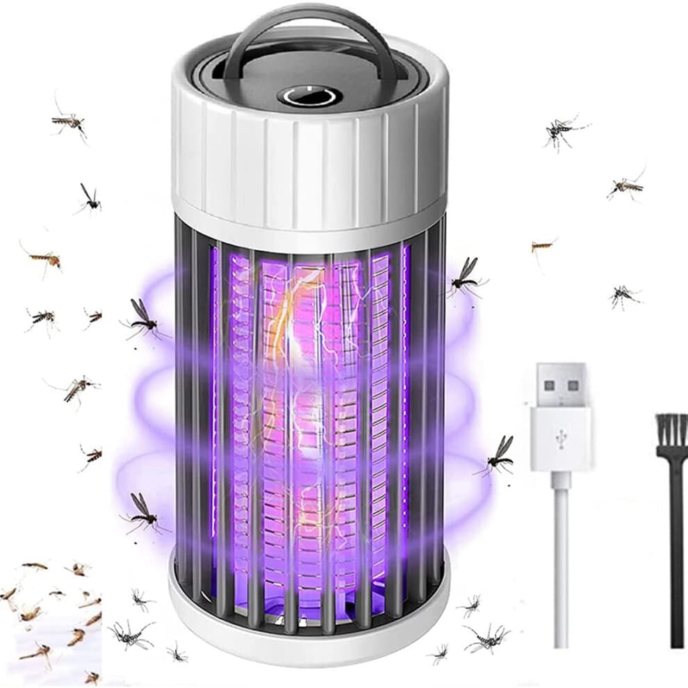 Mosquito Lamp,USB Electric Bug Zapper 360UV Fly Zapper, Portable Light Indoor&Outdoor for Bedroom Hotel