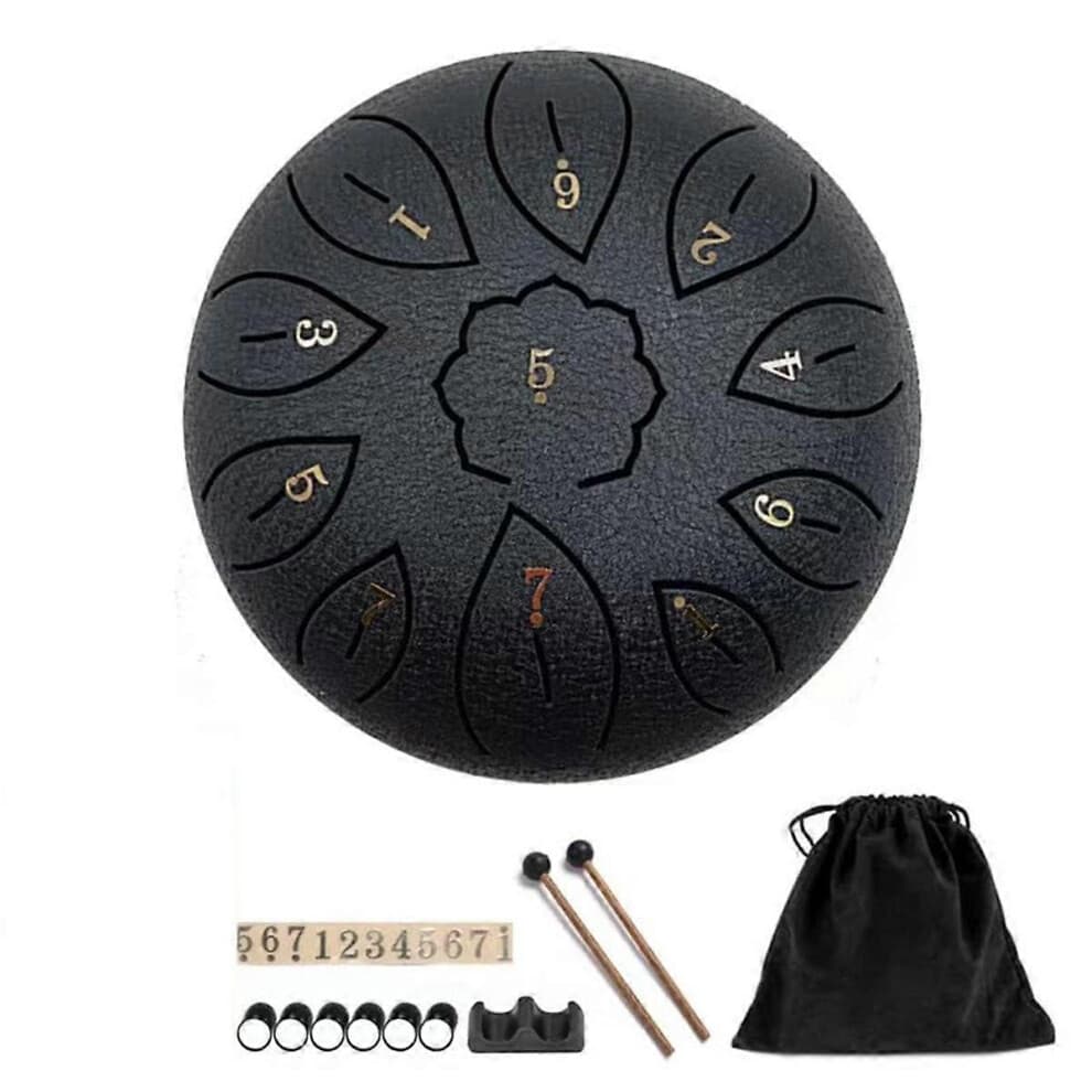 Empty Drum 11-Tone Ethereal Drum C Key Steel Tongue Drum Musical Instrument
