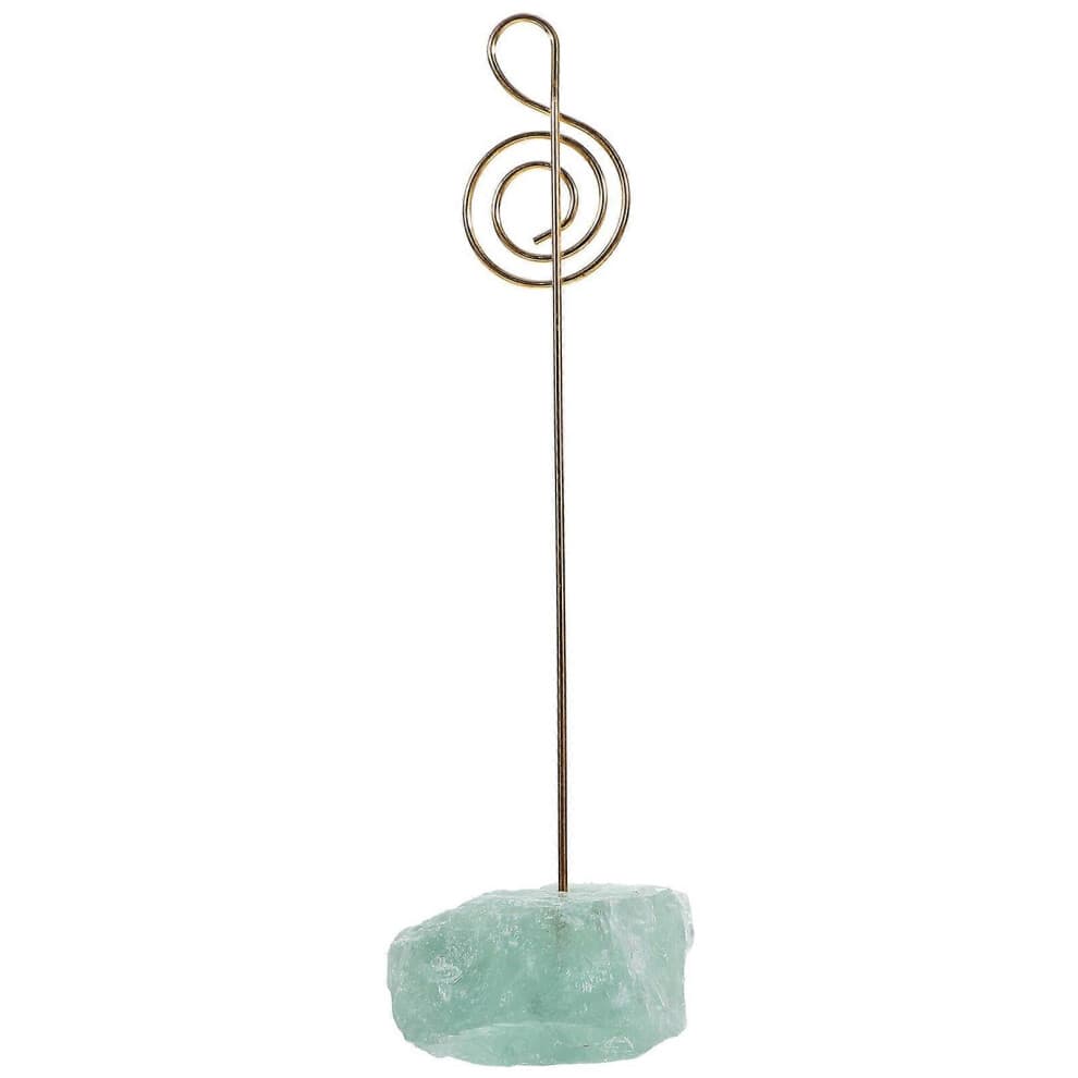 (As show, One size) Crystal Stone Place Card Holder Table Number Holder Small Size Table Card Holder