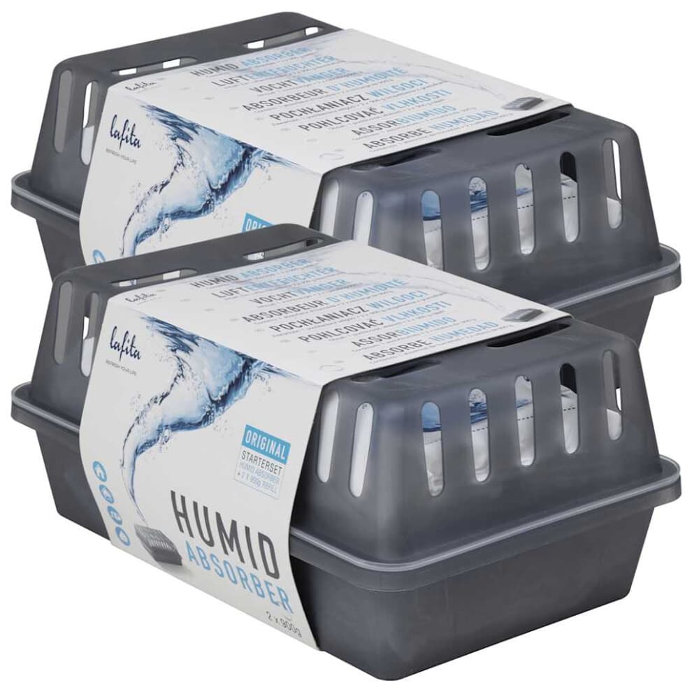 (900 g, 2 pcs) vidaXL Moisture Absorbers with Refill Bags Dehumidifier Condensation Remover