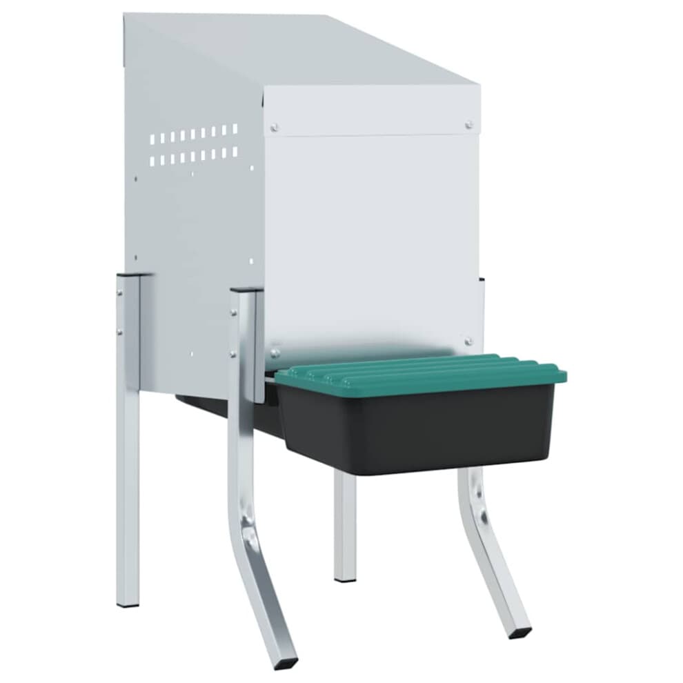 (30.5 x 50 x 63/68 cm) vidaXL Chicken Nesting Box Compartments with Legs Galvanised Steel