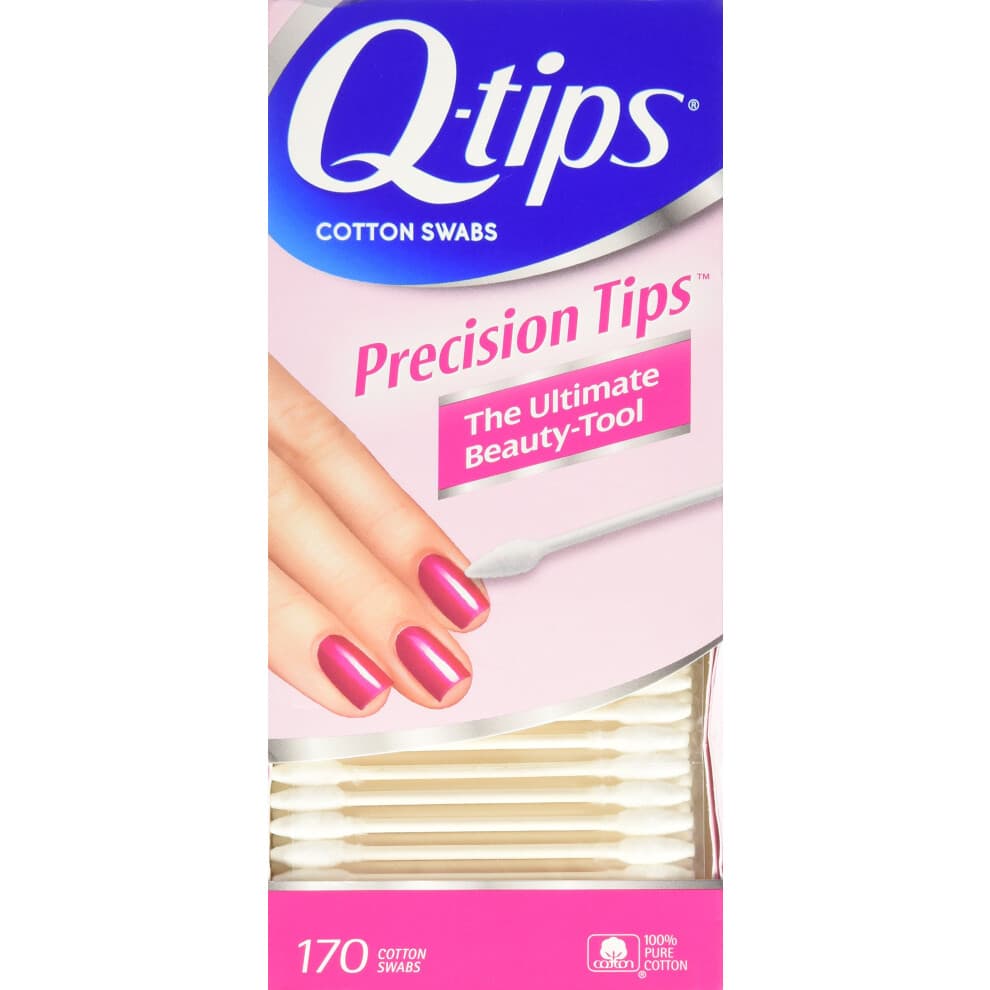 Q-Tips Cotton Swabs Precision Tip 170 Count