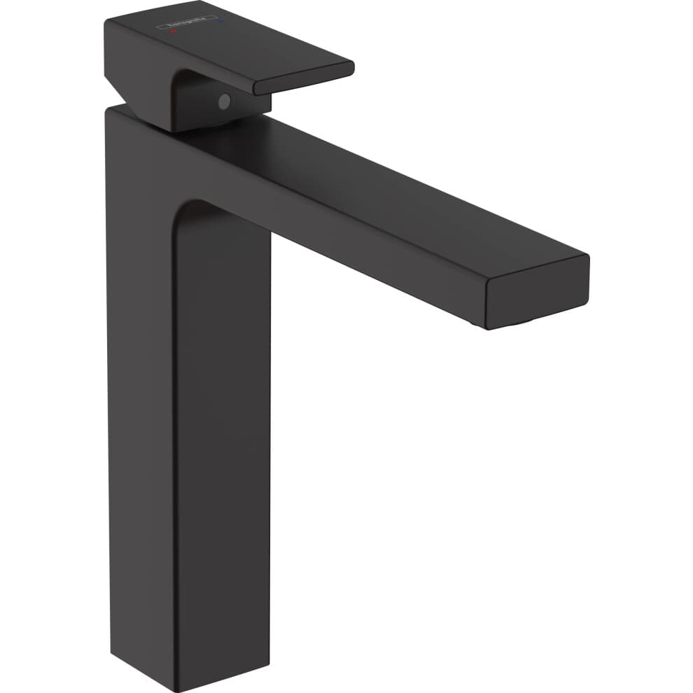 hansgrohe Vernis Shape Basin Mixer Tap 190 with pop-up waste set, matt black, 71562670