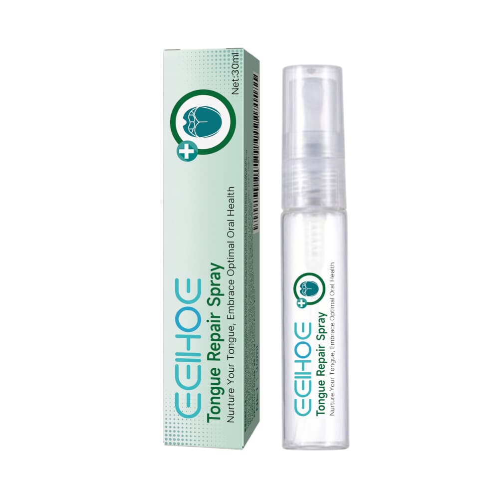 EELHOE Tongue Repair Spray Repair Tongue Whitening To Relieve Dry, Cracked And Swollen Tongue Oral Care Spray