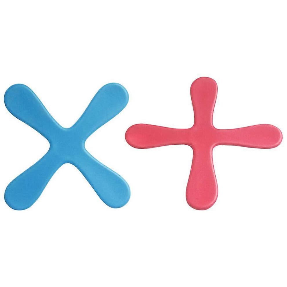 (As show, One size) 2pcs Creative Foams Boomerang Toys Throw and Catch Flying Disc Playthings