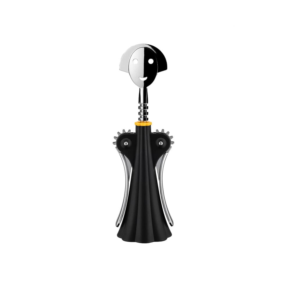 Alessi A di Alessi | AAM01B Anna G. Design Corkscrew, Resin and Chrome Zamak, Black