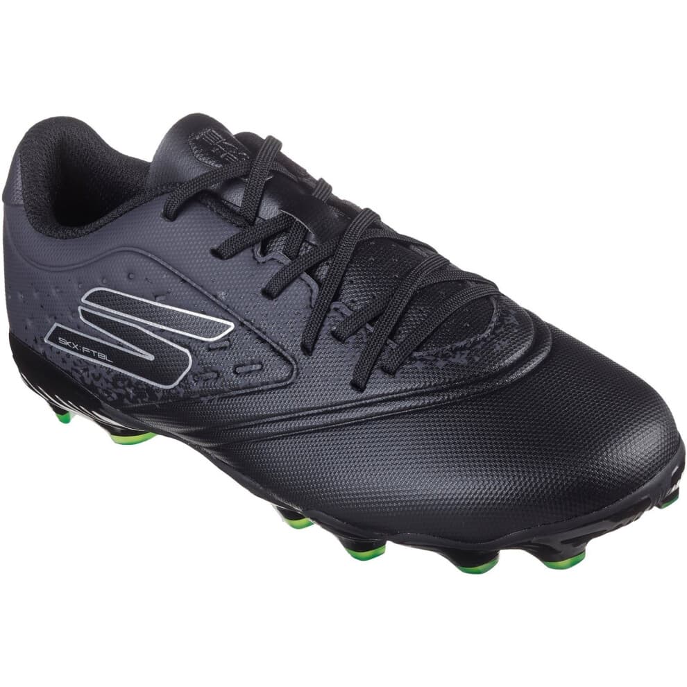 (Black, 1.5 (Adults')) Skechers Performance Skechers Razor 1.5 Jr Youth FG Men's Black/Silver Football Boots