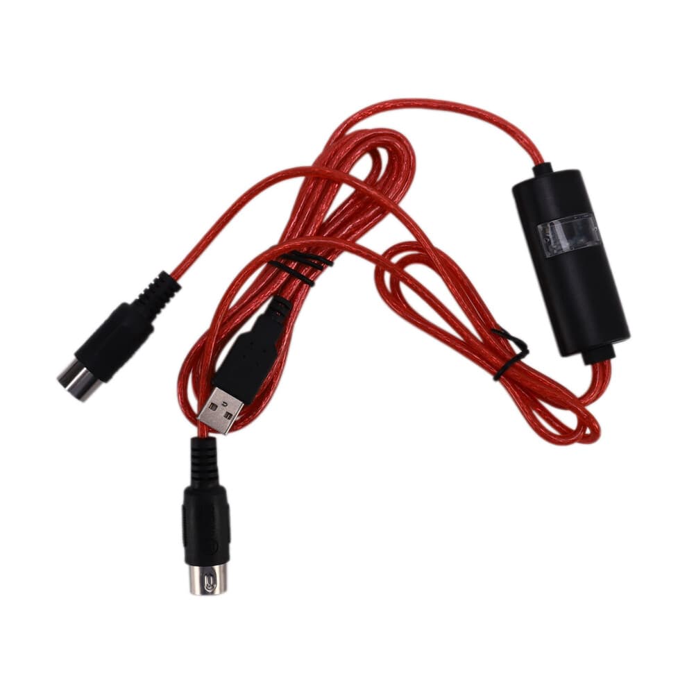 5-Pin Midi To USB In-Out Cable Adapter Converter For Music Piano