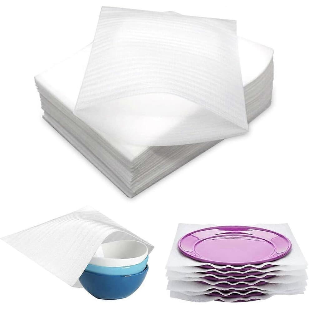 (As show, One size) 100 Pieces Foam Wrap 25x30cm, Foam Bags, Moving Bubble Wrap, Bubble Wrap Roll, Bubble Wrap, Foam Wrap for Moving Cartons Tableware
