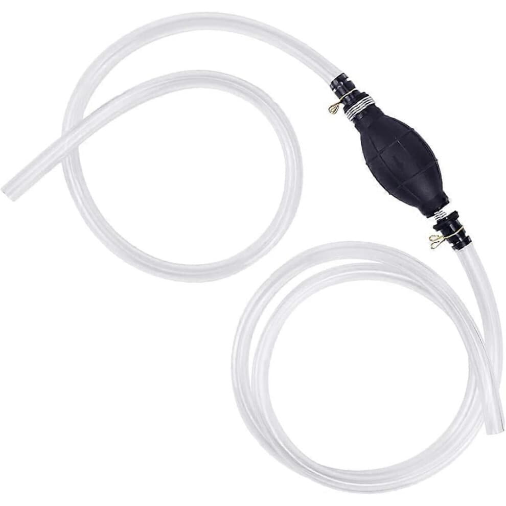 (As show, One size) Gasoline Hand Pump, Water Liquid Transfer Pump, Portable Car Fuel Transfer Siphon Manual Pump, Emergency Fuel Pump with 2M Siphon
