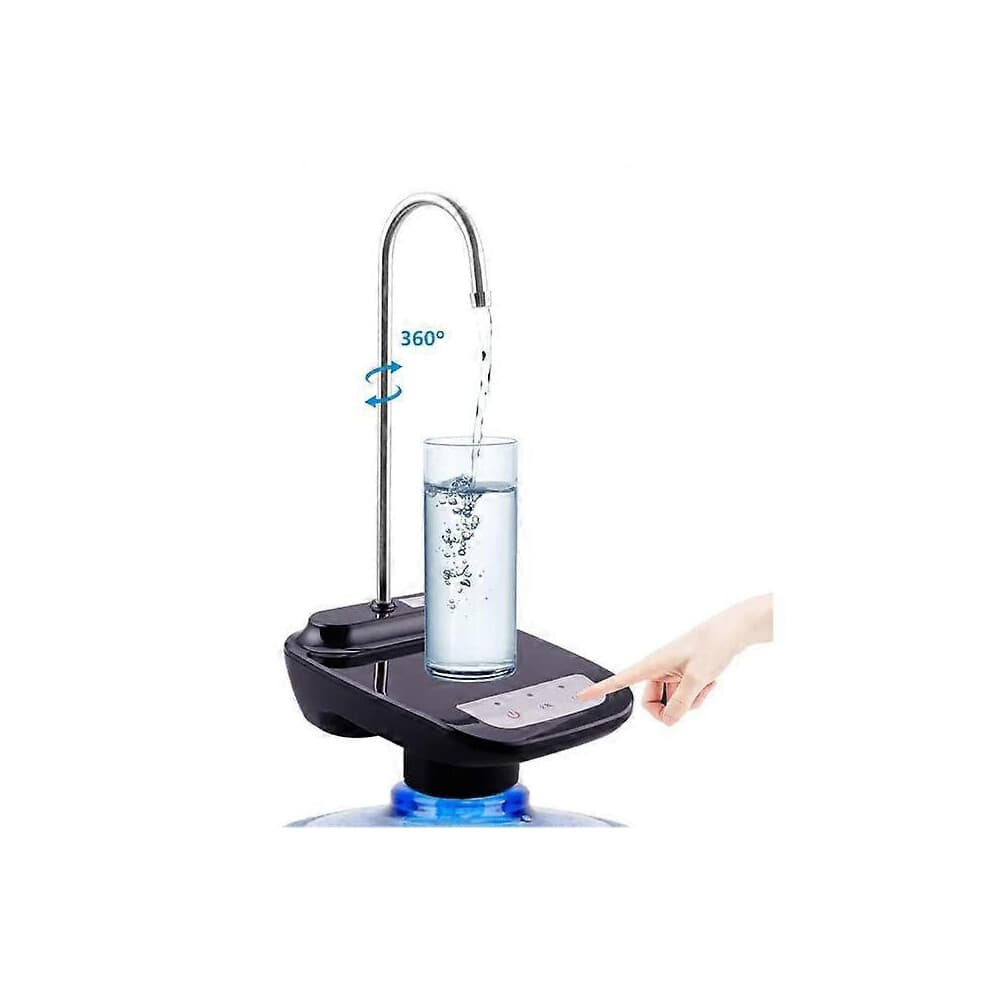 (As show, One size) Automatic Water Bottle Pump Drinking Water Pump Portable Electric Water Dispenser with Tray Fixed Volume 300ml/1000ml Universal 2-