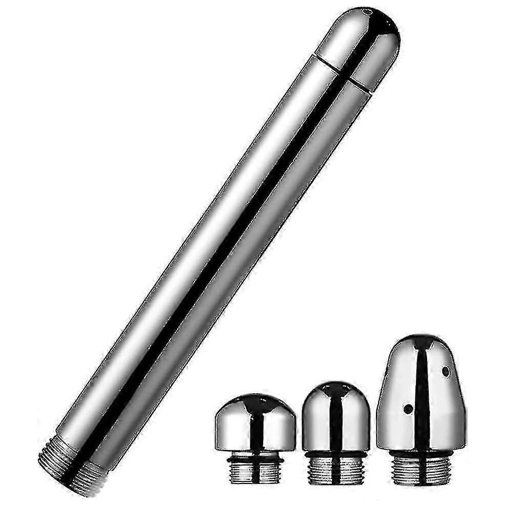 (As show, One size) Confidently Enema Douche Angle Wand With 3 Heads For Anal Cleansing Colonic Douche System