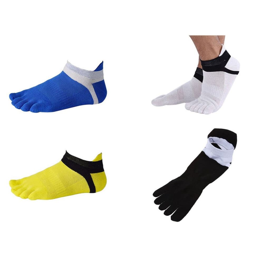 4 Pair Toe socks No Show Five Finger Socks Cotton