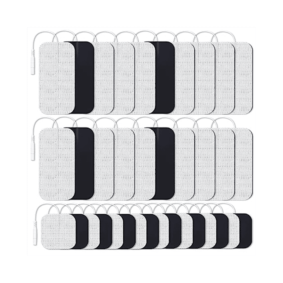 36Pcs 2 Sizes Electrodes for TENS Unit, (2mm Connector)