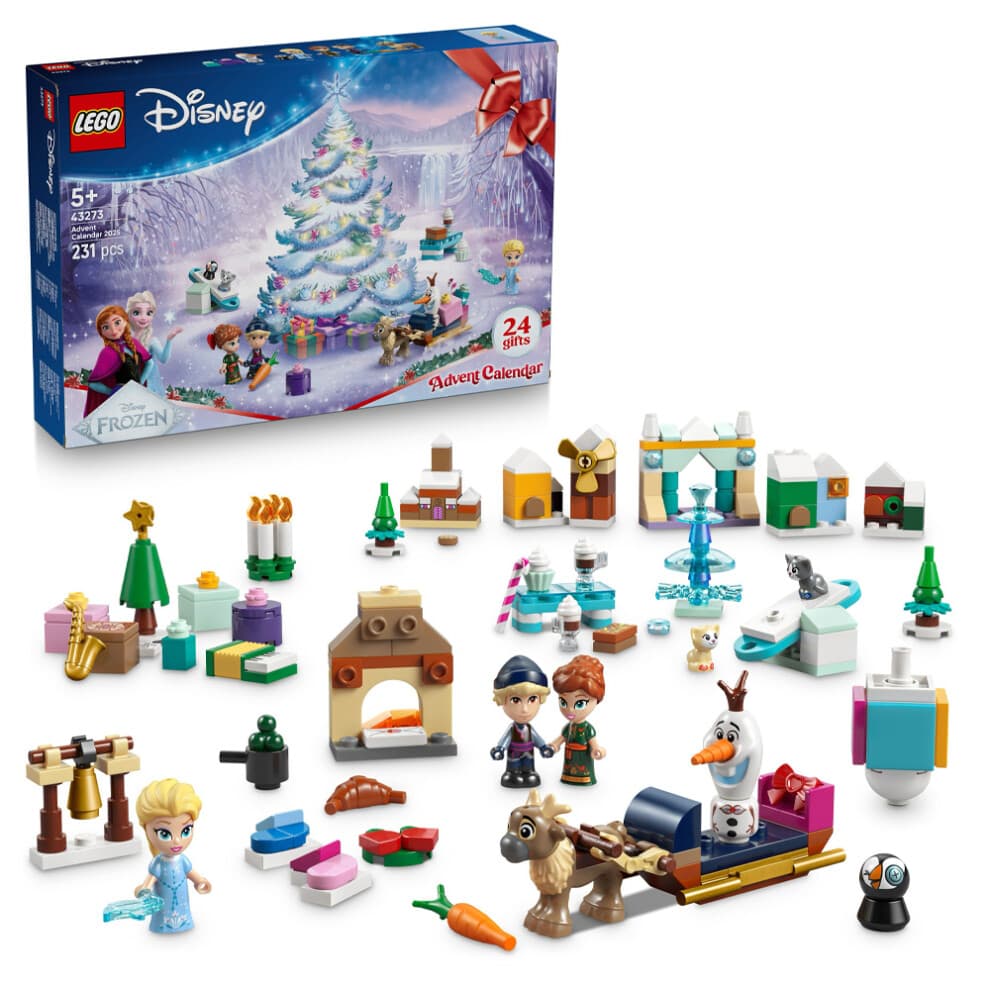 LEGO Disney 43273 Frozen Advent Calendar 2025 - 231 Pieces, 24 Buildable Surprises for Ages 5+ - LEGO Building Set