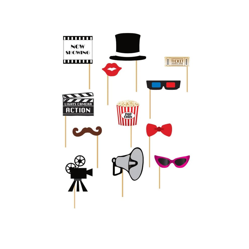 12-piece Cinema Photobooth Kit