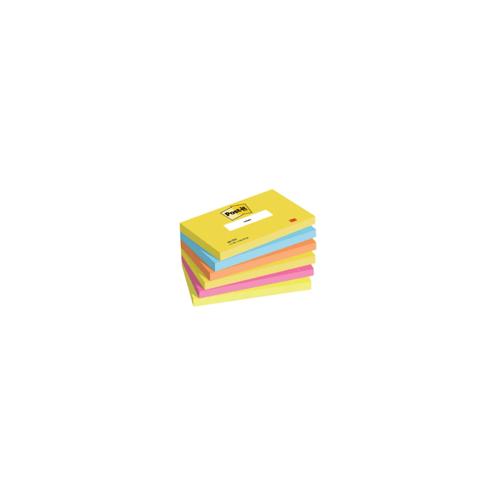 Post-it Notes 76 x 127mm Energy Colours (Pack of 6)