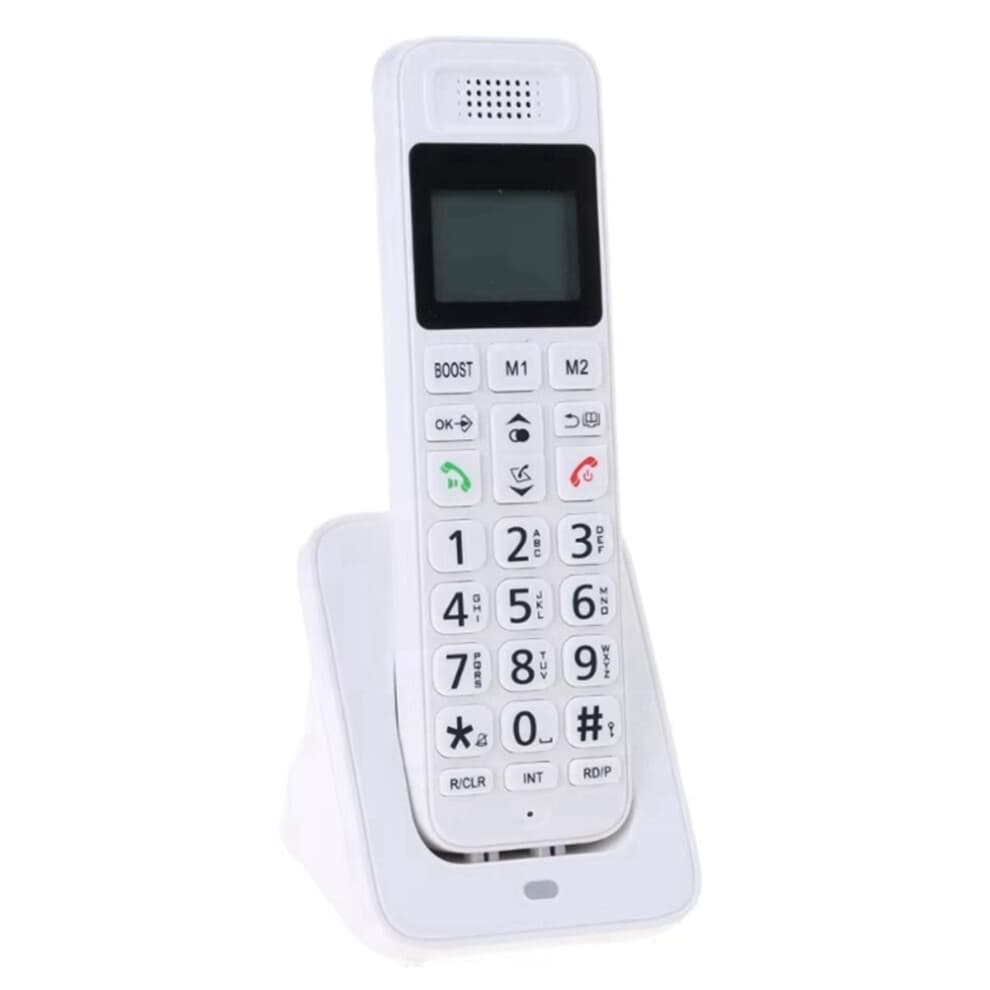 D1018 Telephone Handheld Digital Wireless Telephone White UK Plug