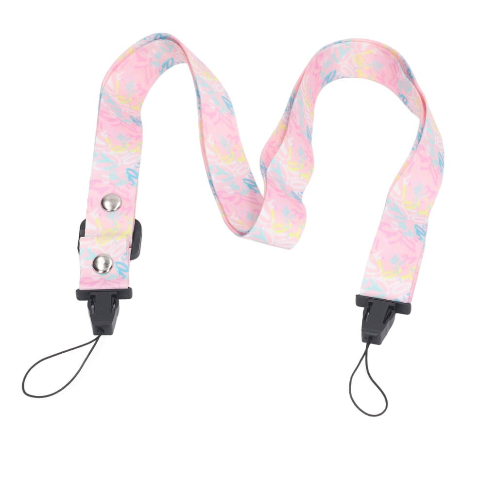 Bright Pink Graffiti 1.2m Camera Strap Belt for Polaroid Mini 12 11 8 9