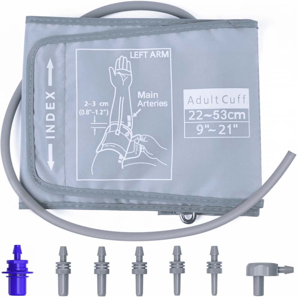 Extra Large Cuff Compatible with Omron 9u201d-21u201d Inches (22-53CM) XL Blood Pressure Adult ARM BP Replacement Cuff Compatible with Big A