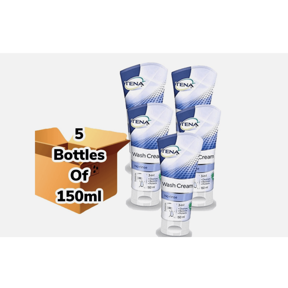 TENA Wash Cream 5 Bottles 150 Ml
