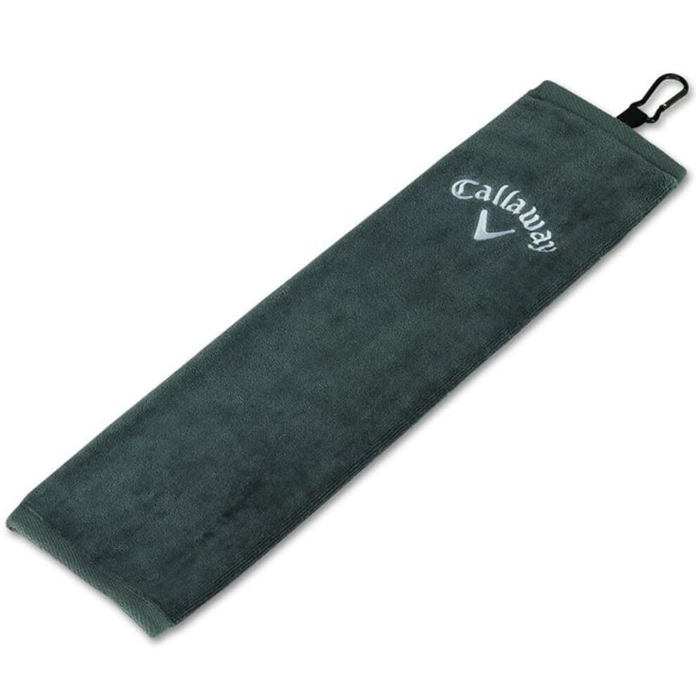 Callaway Unisex Golf Trifold Towel, Grey, 16 x 21 Inches