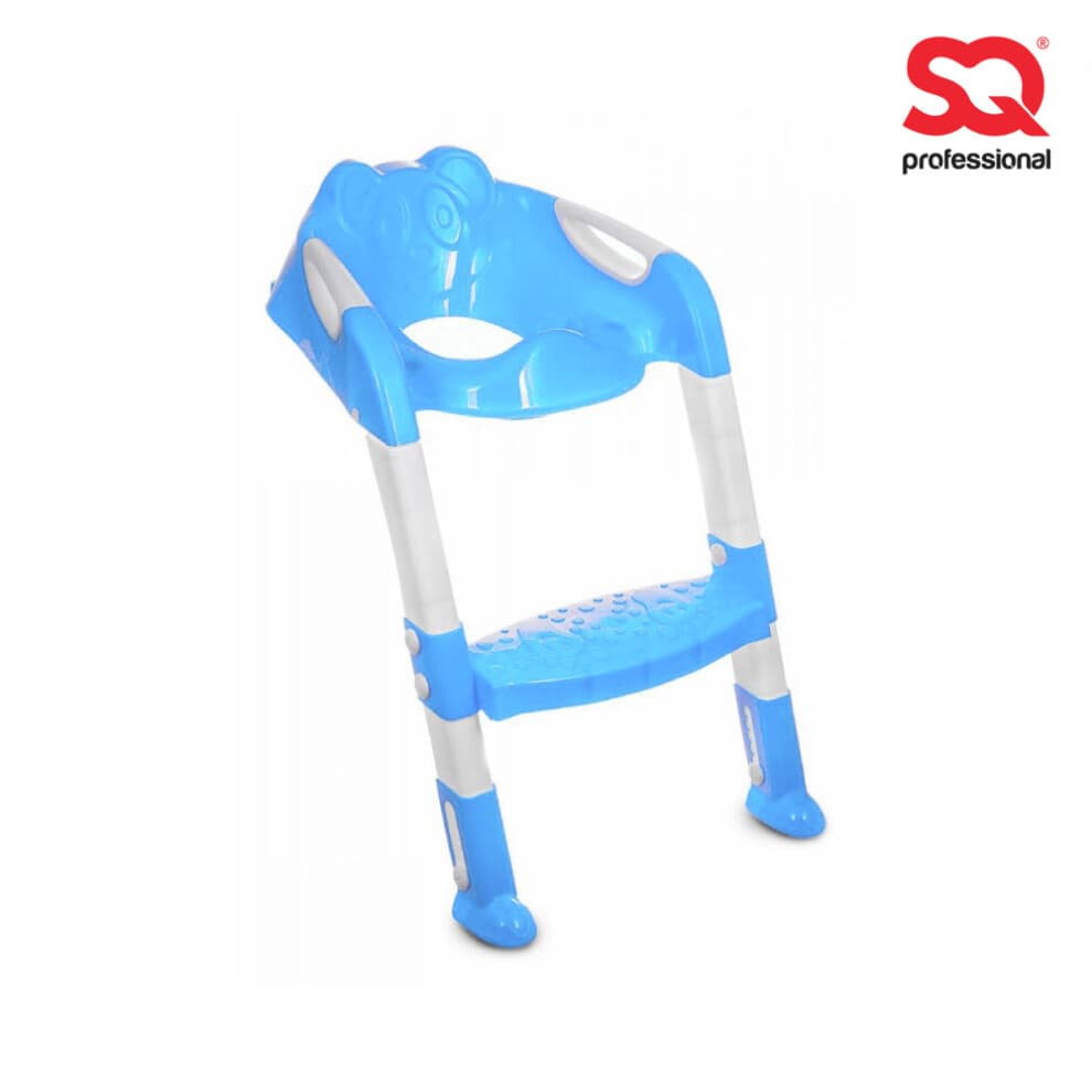 Teddie Children Toilet Ladder Blue Children Toilet Seat & Ladder Toddler Training Step Up