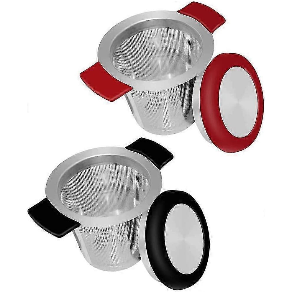 Stainless Steel Tea Kettle, Large Capacity and Ideal Size, Double Handle, 2 Pack Loose Leaf Tea Filters