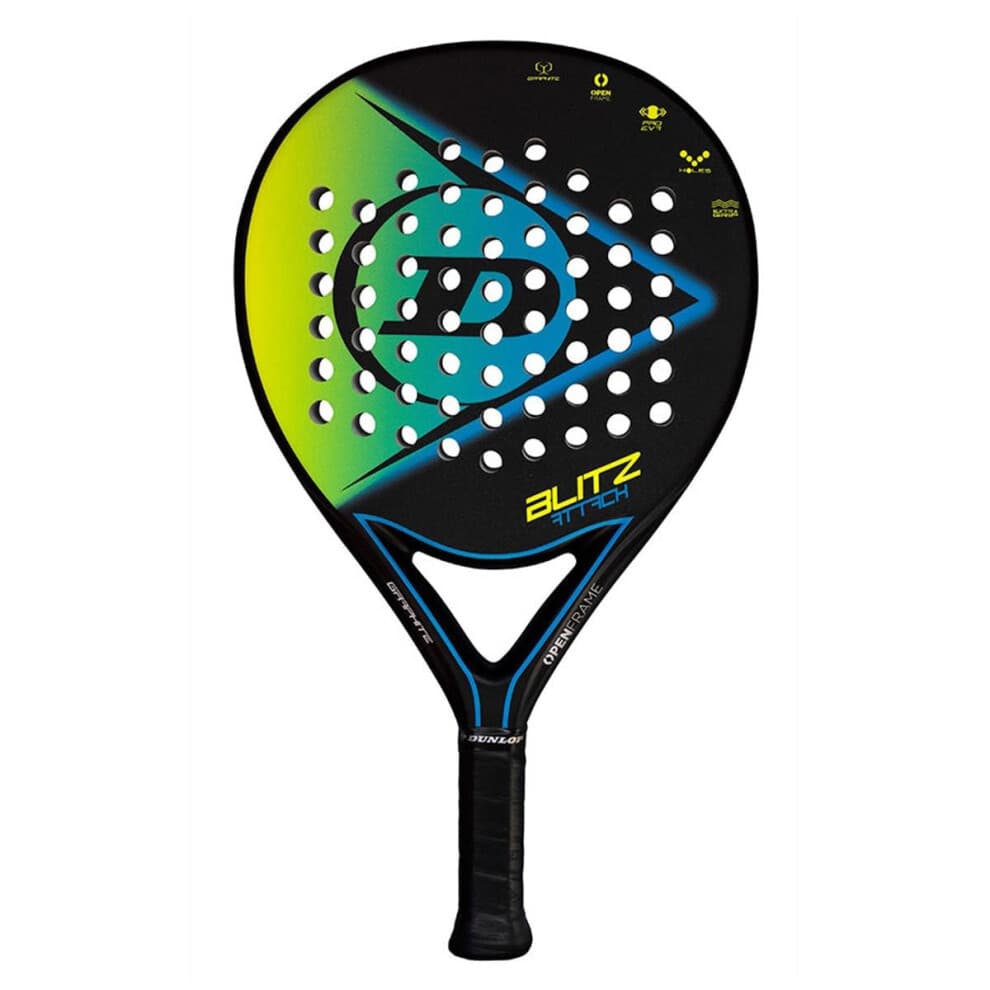 Dunlop Blitz Attack Padel Racket  Multicoloured  U  Unisex Adult