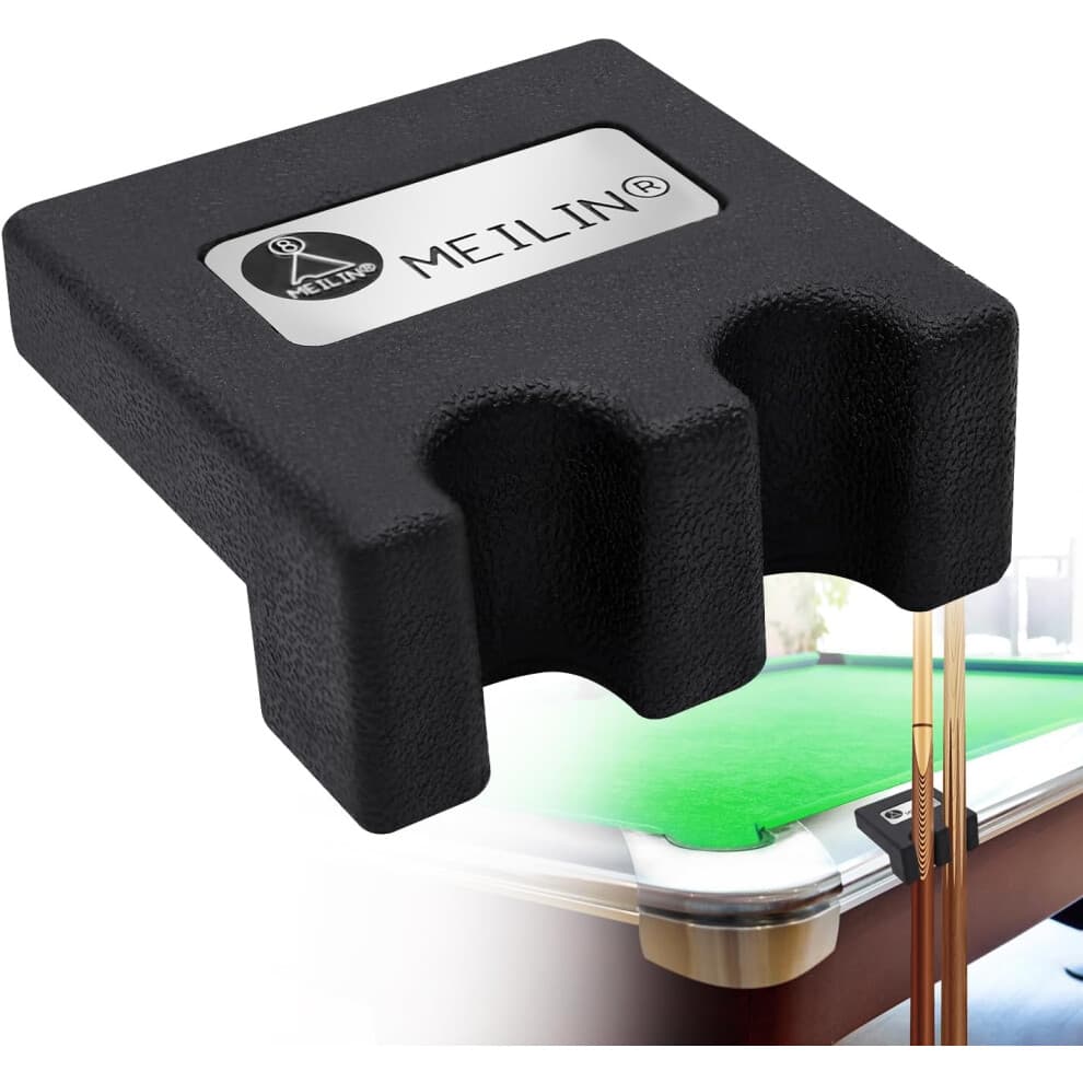 (2 CUE) Pool Cue Holder, 4-Cue Portable Pool Stick Holder for Table, Weighted & Durable Billiard Cue Holder, Mini Stick Holder for Pool Cues