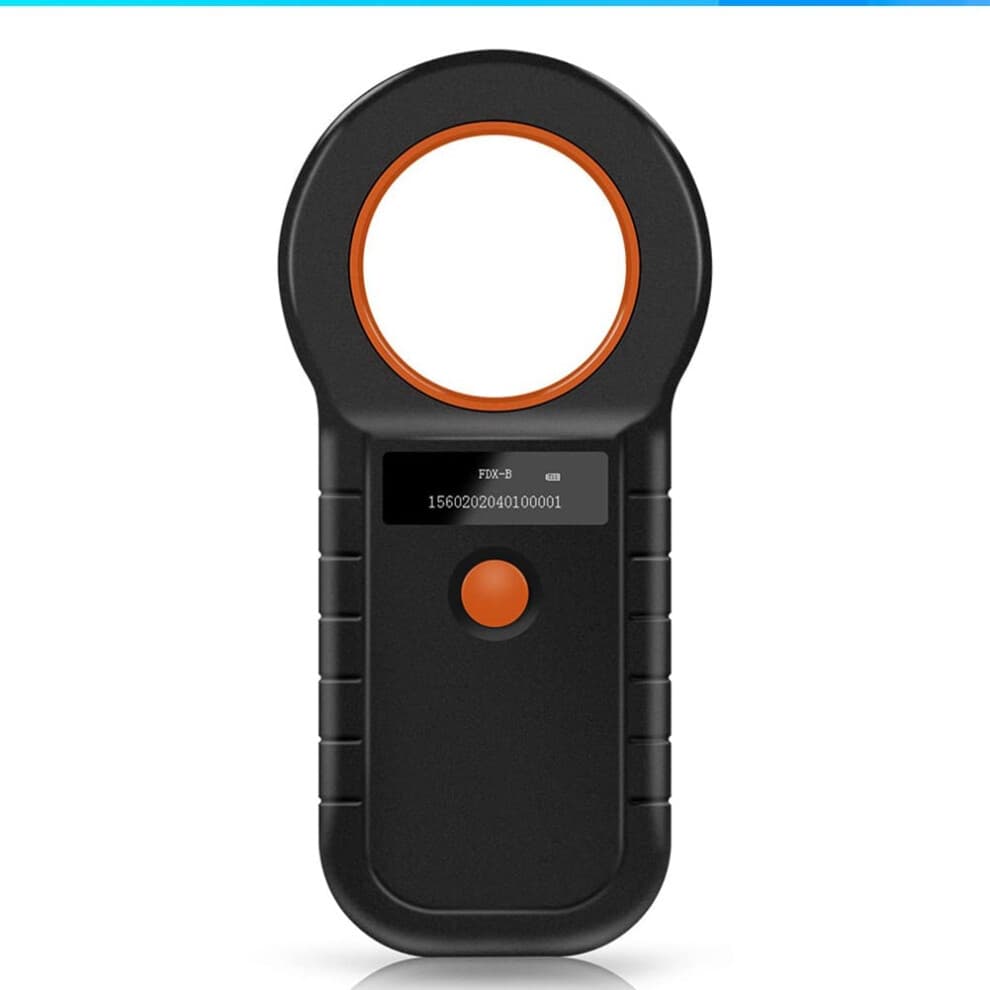 Animal Tag Reader USB 134.2K Dual-Frequency Pet Chip Reader Black