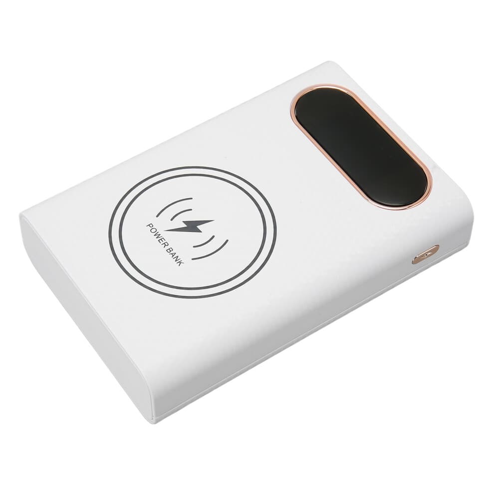4x21700 DIY Power Bank Box 22.5W Fast Wireless Charging White