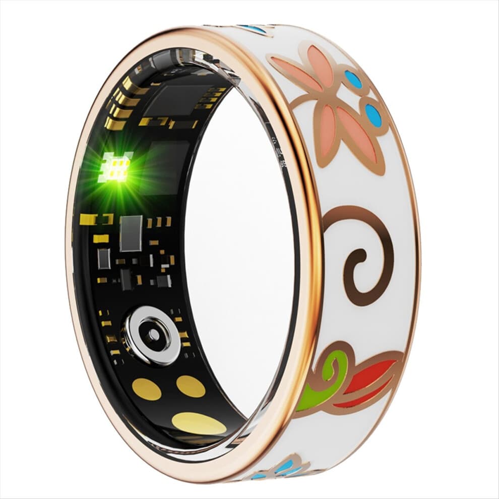 Color Enamels Craftsmanship Smart Ring Sleep Monitoring Blood Oxygen Measurement Pressure Multiple Mode No. 11