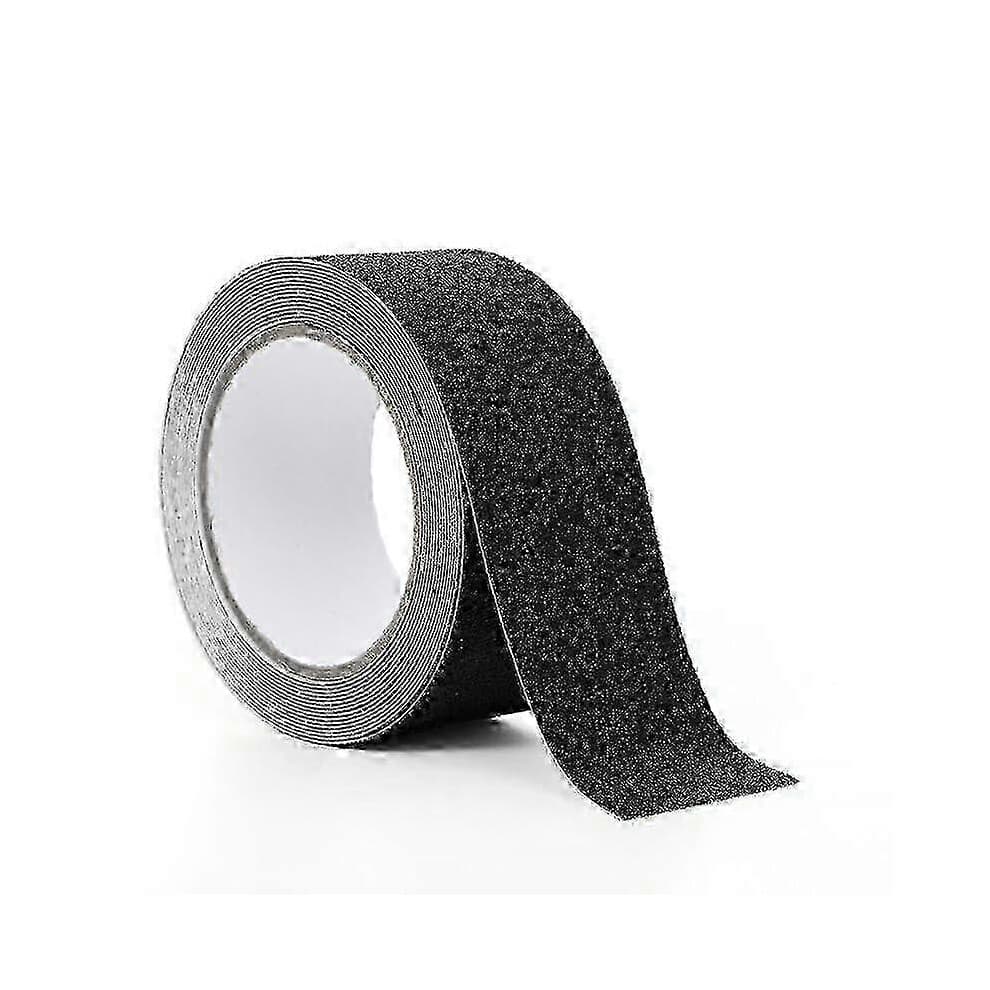 (As show, Red) Anti-Slip Floor Tape 5cm x 5m with Quartz Sand for Enhanced Grip & Safety