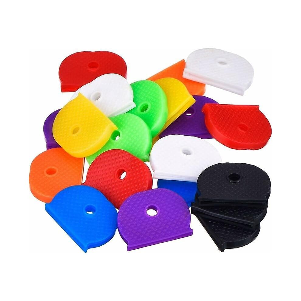 (As show, One size) 32 pieces flexible key covers to easily recognize your keys