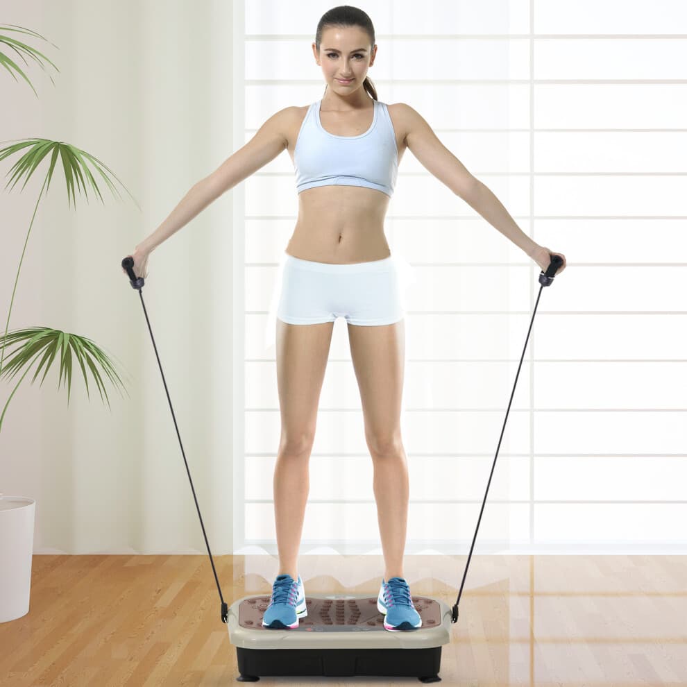 HOMCOM Vibration Plate Machine Fitness Body Shaper Slim Trainer Home Gym
