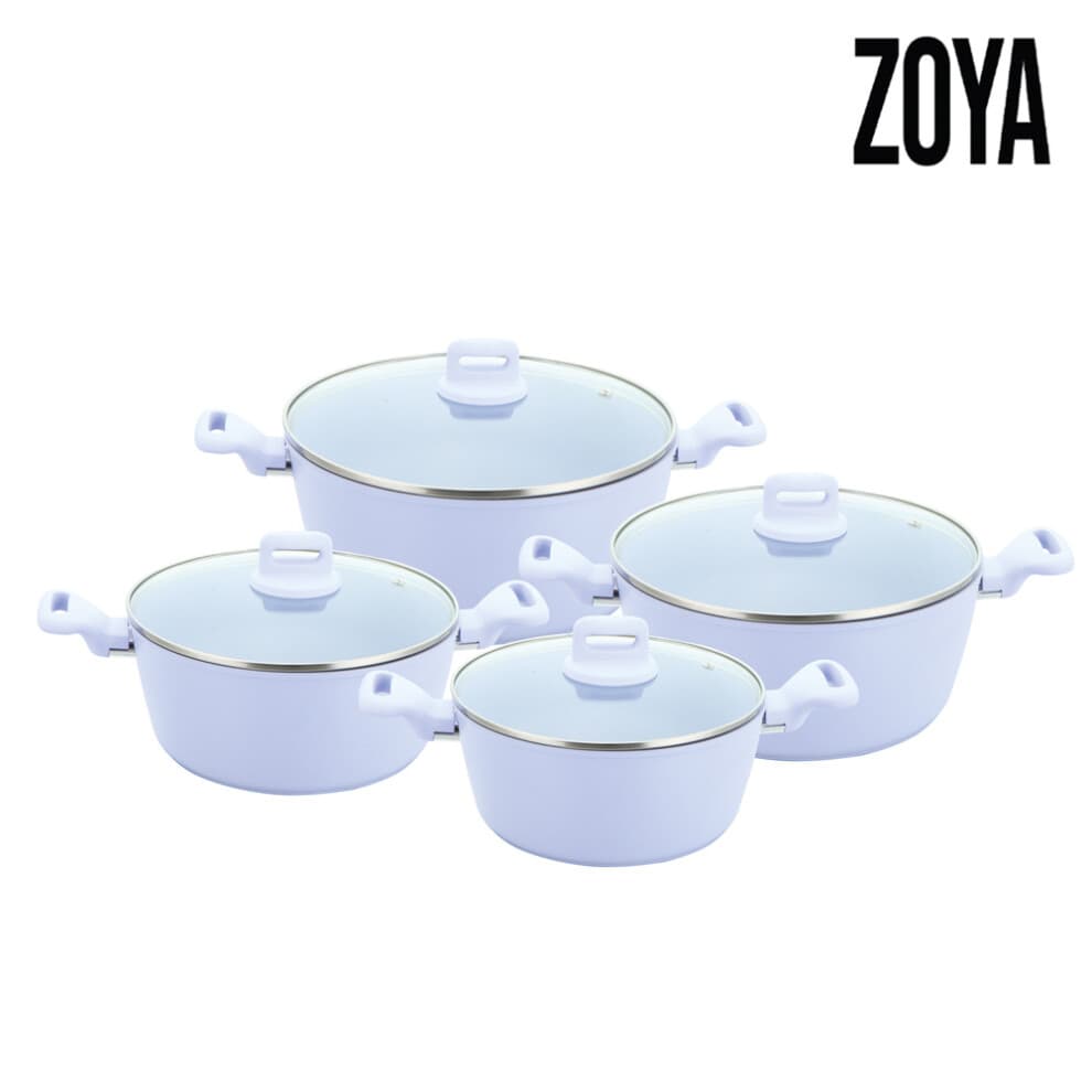 SQ Professional Zoya 4pc Stockpot Set Non-Stick Aluminum Cookware Set