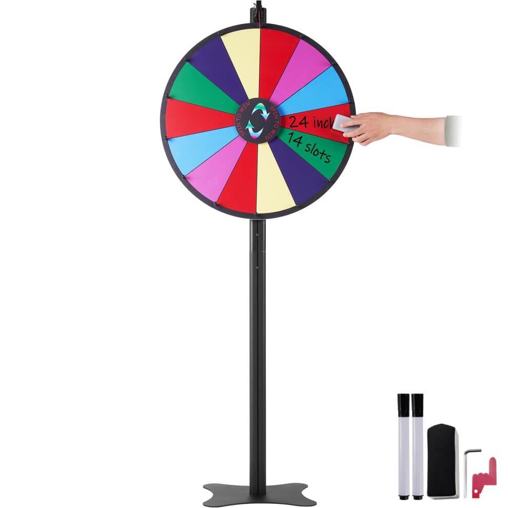 (24 in, floor stand) VEVOR Spinning Prize Wheel
