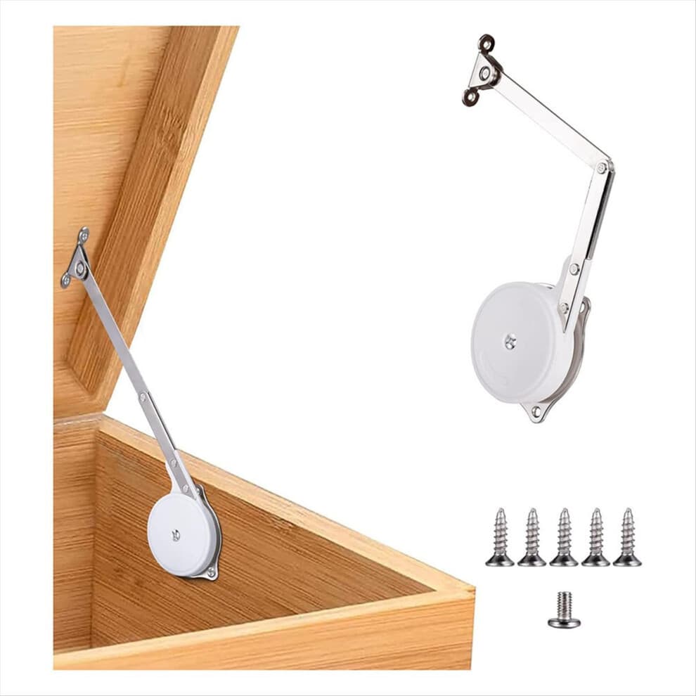 1 Pack Toy Boxes Hinges Soft Close Lid Support Chest for Wooden Box, Cedar, Storage Trunk & Bench