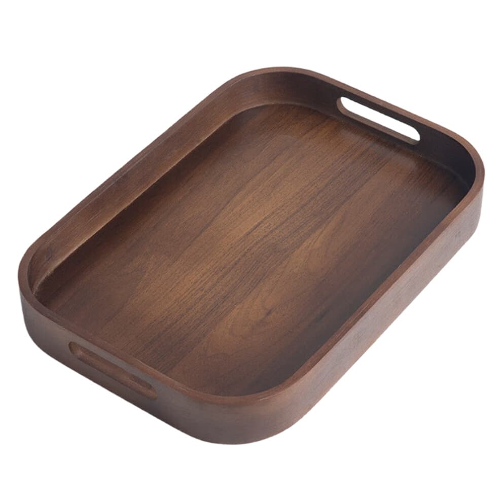 Tea Tray Home Small Tray Tea Cup Tea Tray Tea Set Storage Plate Solid Bamboo Tea Plate S