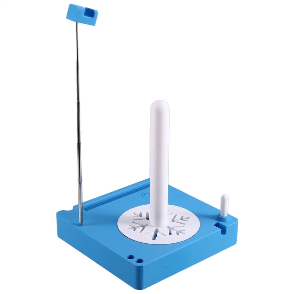 Crochet , Yarn Holder for Crocheting, Multi-Functional Yarn Spool Box, Detachable Crochet Yarn Holder, Yarn Spinner Blue