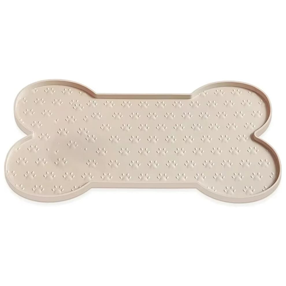 Dog Food Mat Anti-Slip Silicone Thicker Pet Placemat Waterproof Feeder Pad with Raised Edge Puppy Feeding Mats