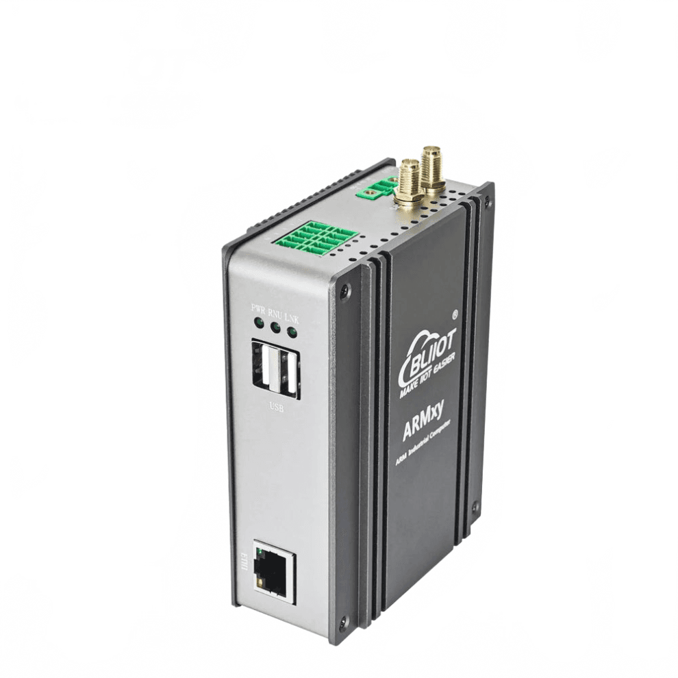 ARMXY Series Embedded Dual-Core A7 Processor Gateway with 1.2GHz, 8GB Storage, Gigabit Ethernet, and Optional CAN, DI, DO, AI, AO, RS232, RS485 Conne