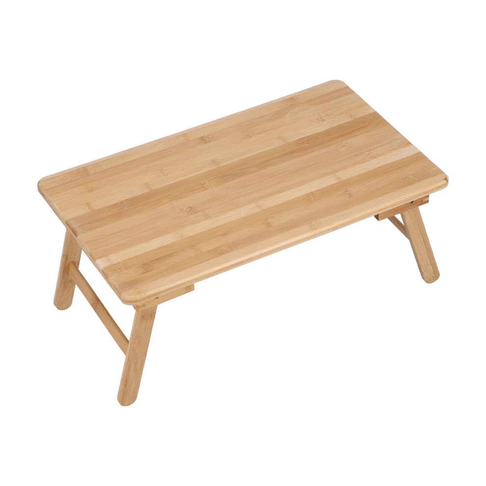 Durable Bamboo Material Portable Laptop Stand Unique Design Jewelry Dish Versatile Home Decor Gift Adjustable Foldable Desk for Bed Sofa Office Use