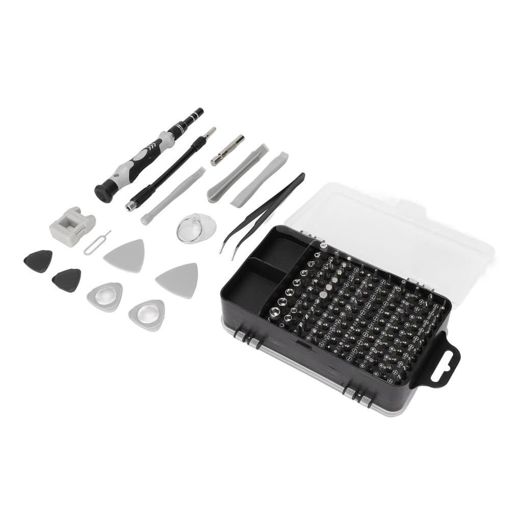 Anti-Rust Bits Non-Slip Rubber for Repair Electronics, Precision Tool Kit Ergonomic Design Flexible Extension Magnetic Handle for Cars Appliances (Adj