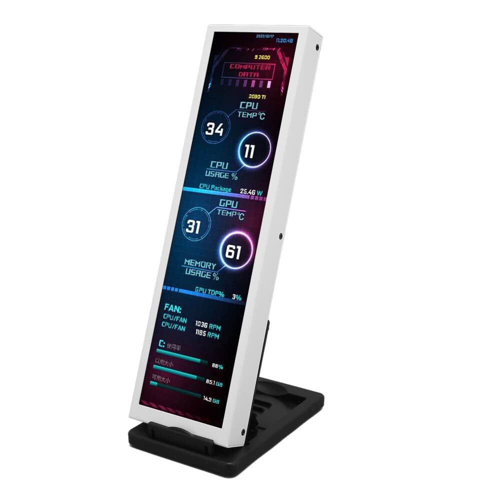 8,8-Zoll-Computer-Temperaturmonitor 1920 x 480 60