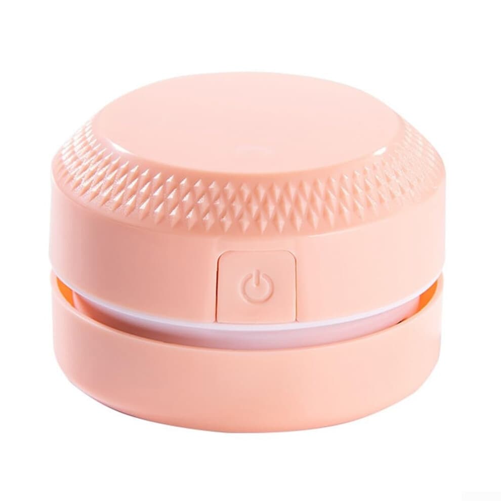 Rechargeable Mini Table Vacuum Cleaner Cordless Keyboard Desk Vacuum Pink For Car Home Office Suction Cleaning